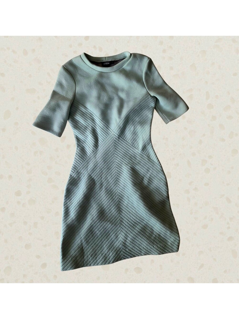 Kate Spade Saturday Quilted Sponge Mini Dress Mint Small